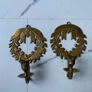 Vintage brass Wall Candle Sconces